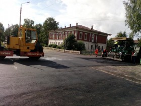 Ремонт асфальтобетонного покрытия и тротуара участка ул. Садовая, г. Тотьма